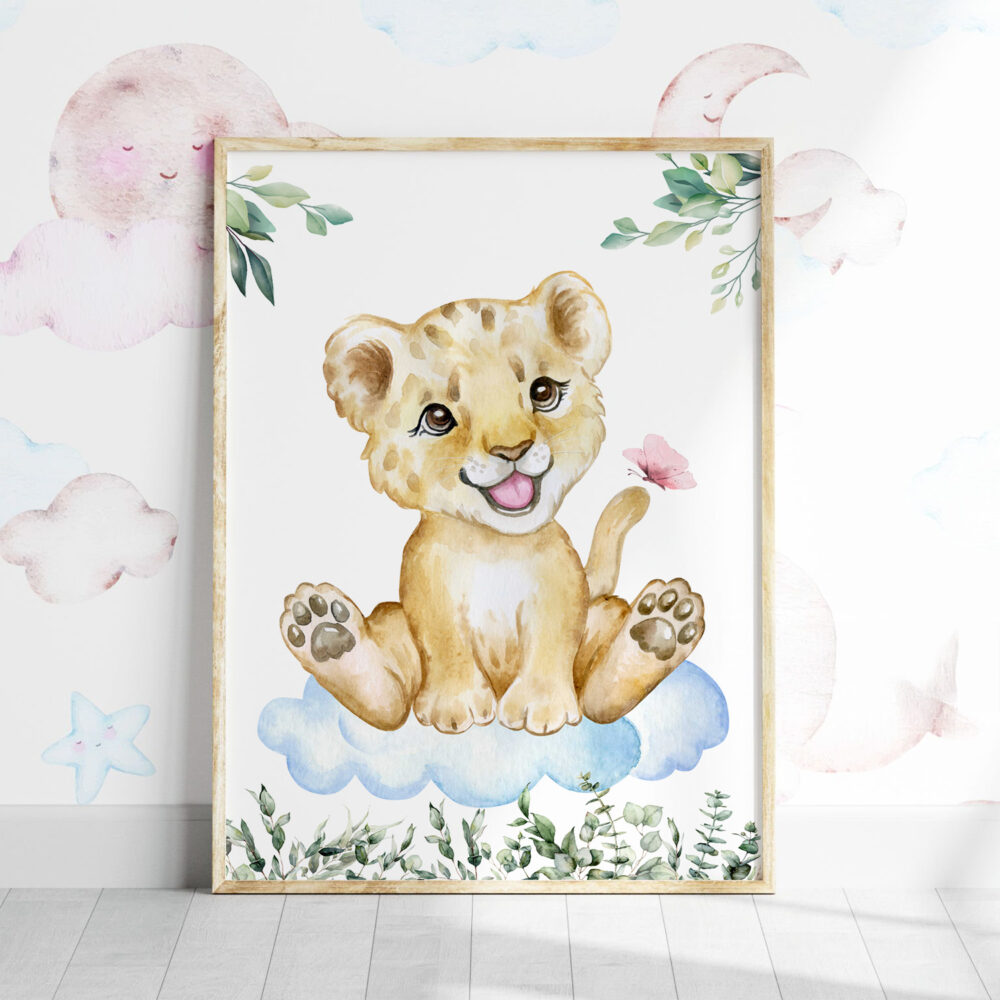 safari posteri sa životinjama lav