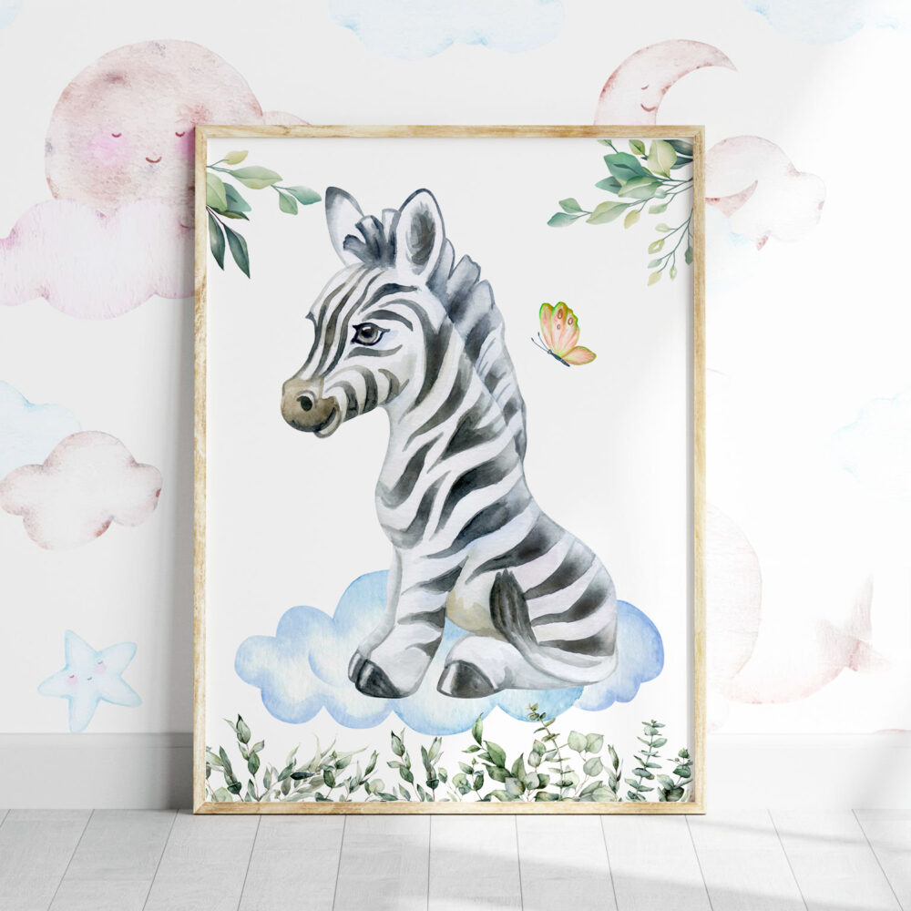 safari posteri sa životinjama zebra